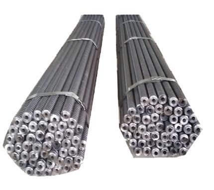 Full Threaded Steel Self Drilling Rock Bolt / Hollow Anchor Bar High Performance