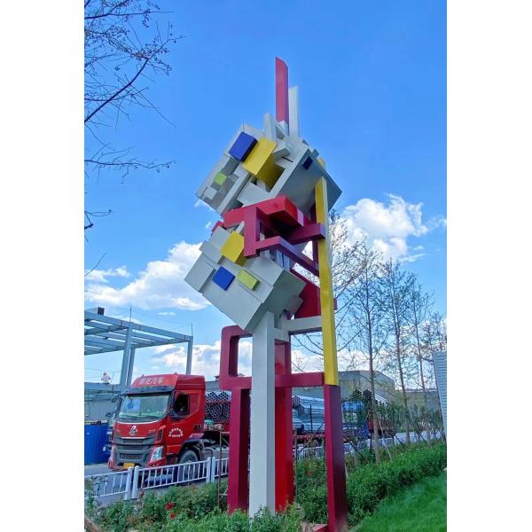 stainless steel sculptures with LED lights, outdoor metal sculptures,Stainless steel sculpture supplier