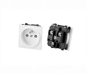 White Or Black PC Wall Argentina Electrical Sockets 3 Poles Female Round Single Power Outlet 10A 250V Grounded 2500W