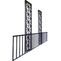 Assembled Outdoor Wrought Iron Guardrail Balustrade Fences Forging Rawd Iron Railing
