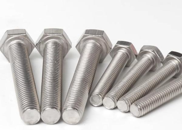 Boulons hexagénaires en acier inoxydable 2205 2507 904L pour utilisation marine et chimique 1/2 ̊-13 et finition brossée