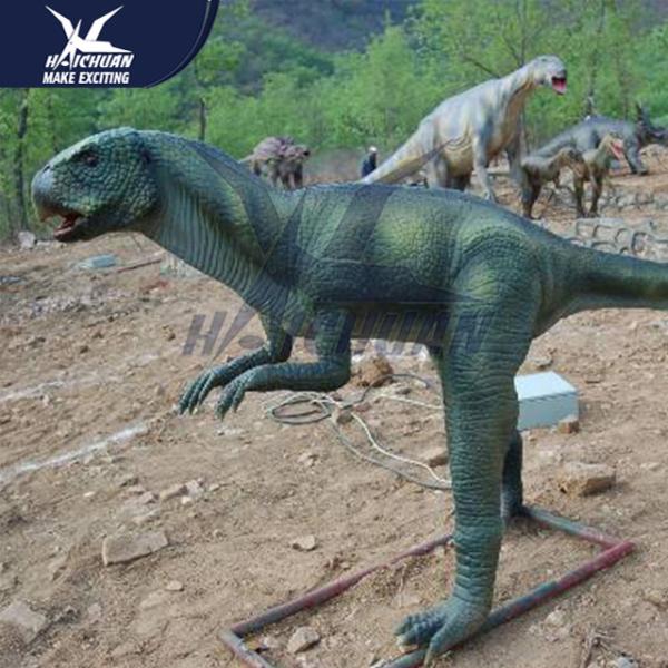 Winter Garden Decorative Realistic Dinosaur Models In Steel Frame