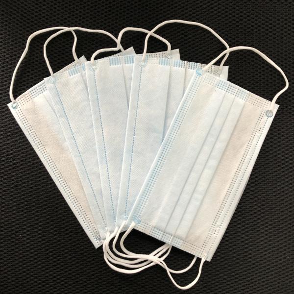 Eco Friendly 3 Ply Disposable Face Mask Non Woven High Breathability