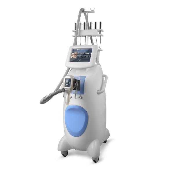 Vertical professtional cryolipolysis cavitation rf lipolaser slimming machine