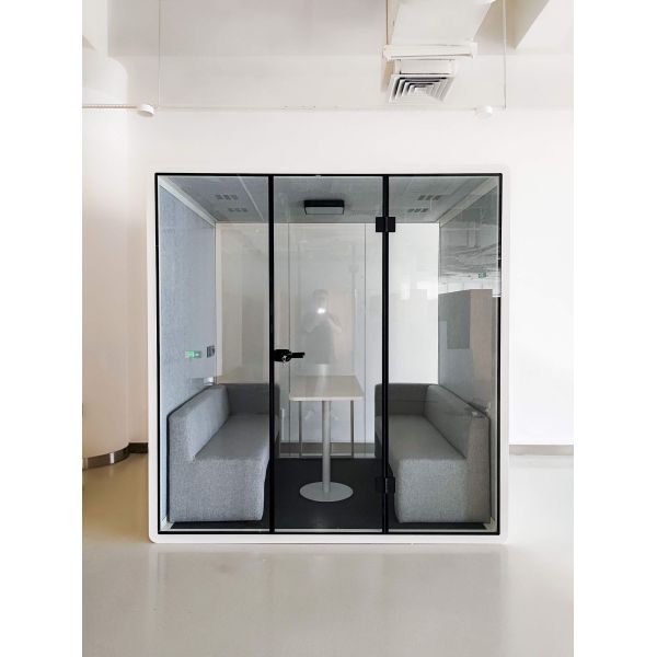 Cabine de bureau acoustique à double isolation 100V - 240V - Cabine de bureau silencieuse pour réunions d'affaires confidentielles