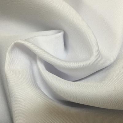 Twill Style Soft Polyester Fabric Solid Color Gabardine Fashionable 58 Width