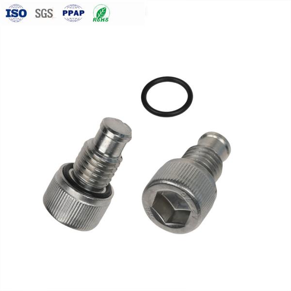 Tornos impermeables de acero inoxidable, ranura hexagonal, cabeza cilíndrica con anillo de caucho