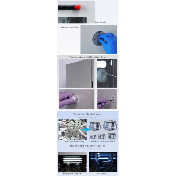 Non-Refrigerated Orbital Laboratory Incubator Shaker ST-206 with Pull Out Platform