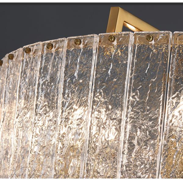 Luxury home decor lamp living room chandelier rectangle modern led crystal chandelier ceiling light(WH-CY-229)