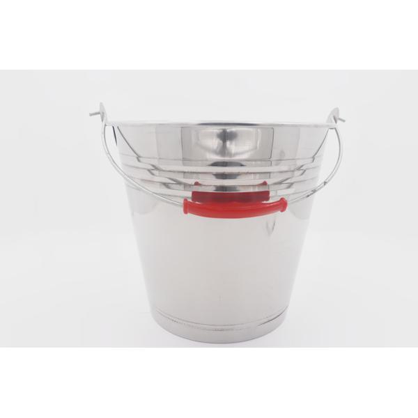 14L Wholesale home durable metal water bucket with handle champagne wine beer stainless steel ice bucket