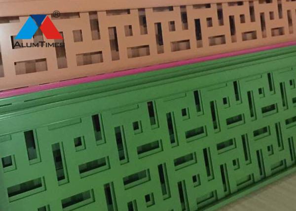 Perforated Aluminium Exterior Wall Panels Fireproof For Bank School Airport