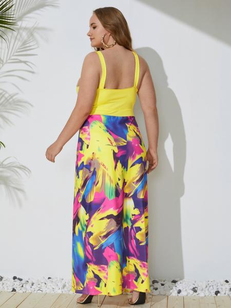 Sexy 5XL Ladies Plus Size Beach Dresses Three Dimensional Cut Printing