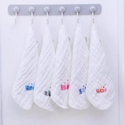 Extra Soft Cotton Muslin Face Washcloths 6 Layer Natural For Girls / Boys
