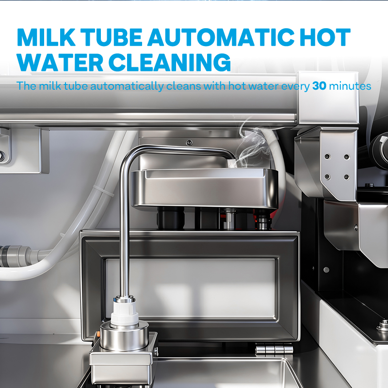 Haloo Fresh Milk Vending Machine | 120L Milk Storage System 175 Cup Large Capacity Design Automatic Cleaning and Disinfection Function