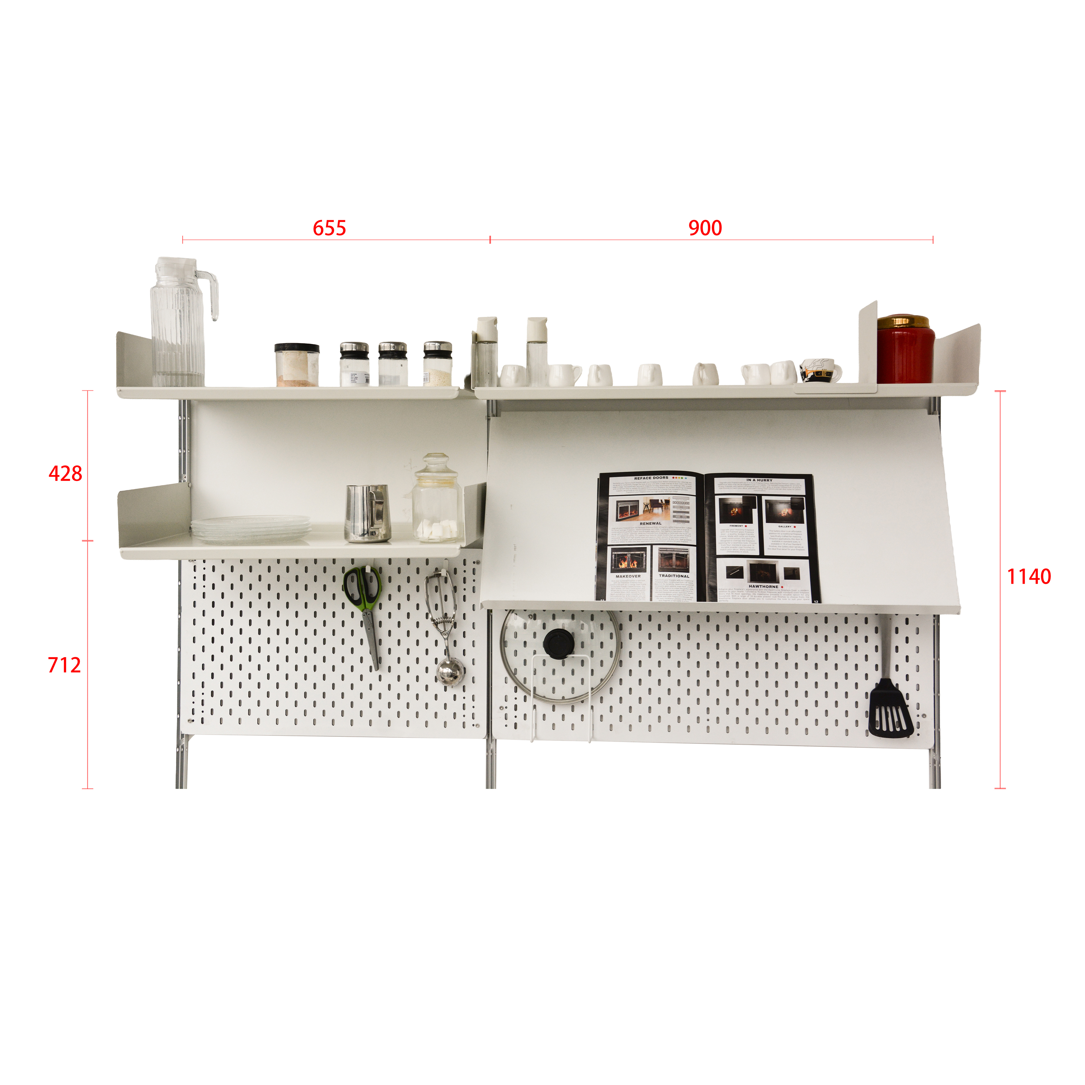 Industrial Metal Detachable Storage Rack Suitable for Assembling Kitchen Multi-Room Use