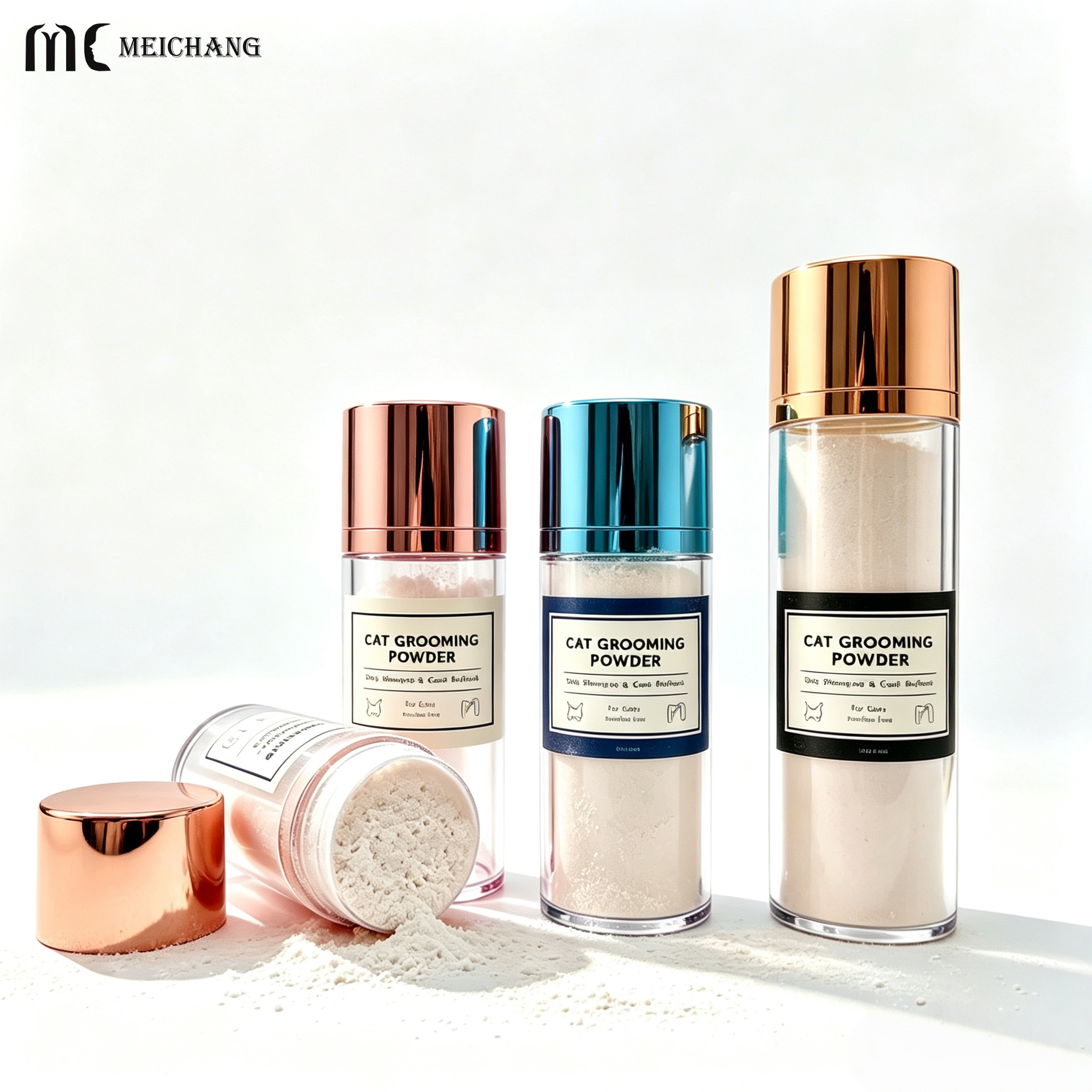 80ml 180ml Round Thick-Wall Powder Sifter Bottle (MC-1509)