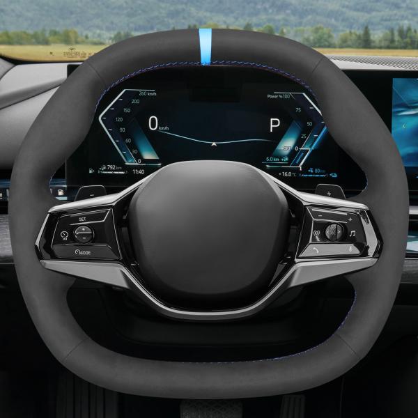 Customized Hand Steering Wheel Cover Stylish Design for 2024-2024 BMW 5 Series i5 G60