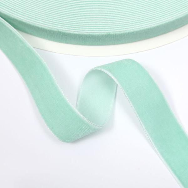 1 дюймовая красная бархатная лента проводная роскошная светло-синяя бархатная лента