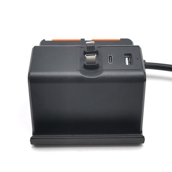 2 outlet Power Socket 1.5FT Cord, USB Surge Protector, Power Charge for Apple Iphone, Ipad, Ibook