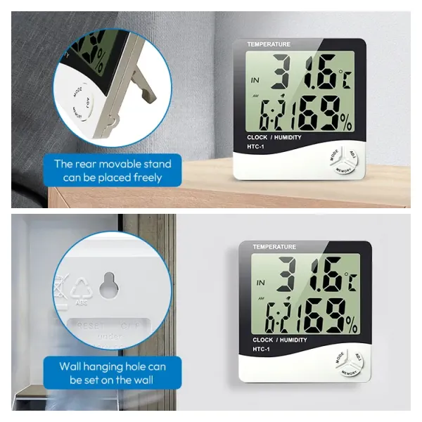HTC-1 Digital Thermo Hygrometer for Indoor Climate Monitoring