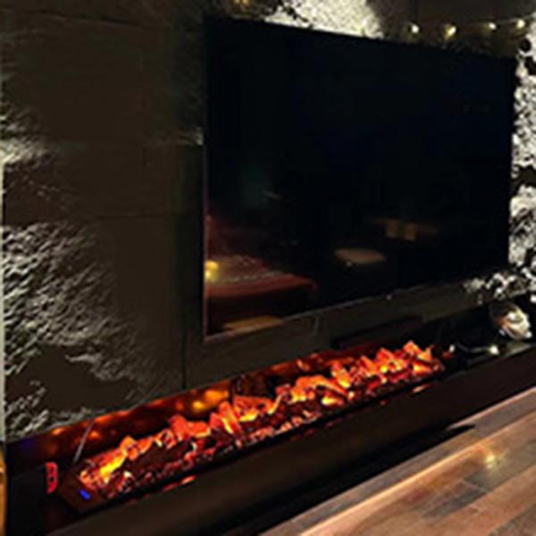 Modern Fireplace Steel Material Water Vapor Electric Steam Fireplace With Remote Control Function