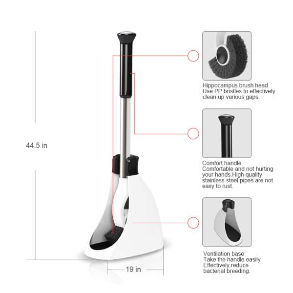 Дезактивации щетки шара туалета ПП чистка промышленной сильной легкая современная