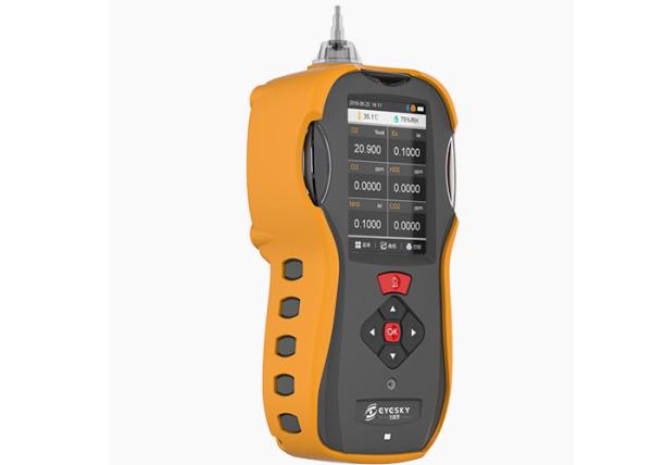 Gas Analyzer For Six Gases Detection Multi Gas Analyser Aluminum Alloy 3.6V Lithium Battery