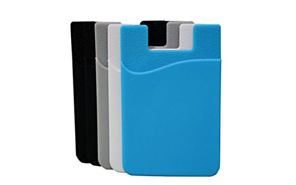 Customized Silicone Adhesive Card Holder With Stand Highly Protective