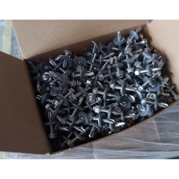 DIN15480 Cerrojo de autoperforación de acero al carbono ST3.5 ST4.2 Cabeza de lavadora hexagonal