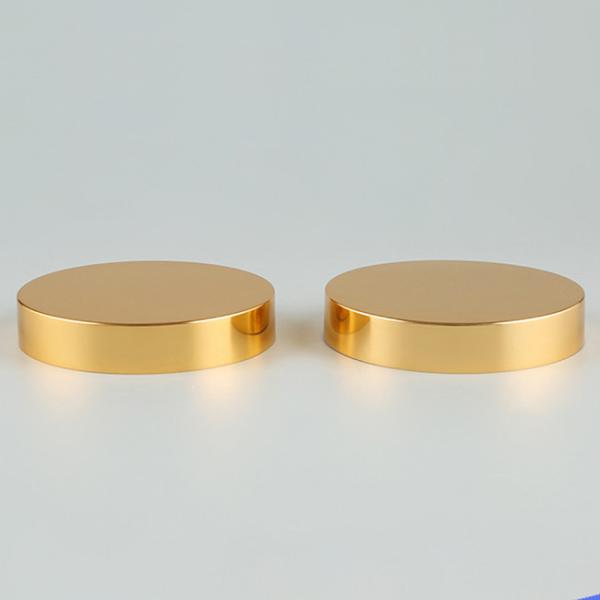 крышка сияющего золота 89mm алюминиевая с вкладышем PE для еды и заботы персоны