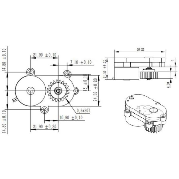 N20 почистило небольшой вращающий момент щеткой мотора 6VDC шестерни DC высокий для умного электродвигателя с встроенной сцепной муфтой замка