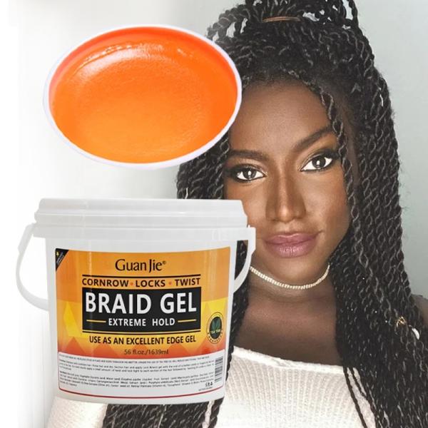 Big Size No Residue Braid Locking Gel Strong Maximum Hold Gel Wax Hair Care For Dreadlocks Silky Shine Wave Pomade