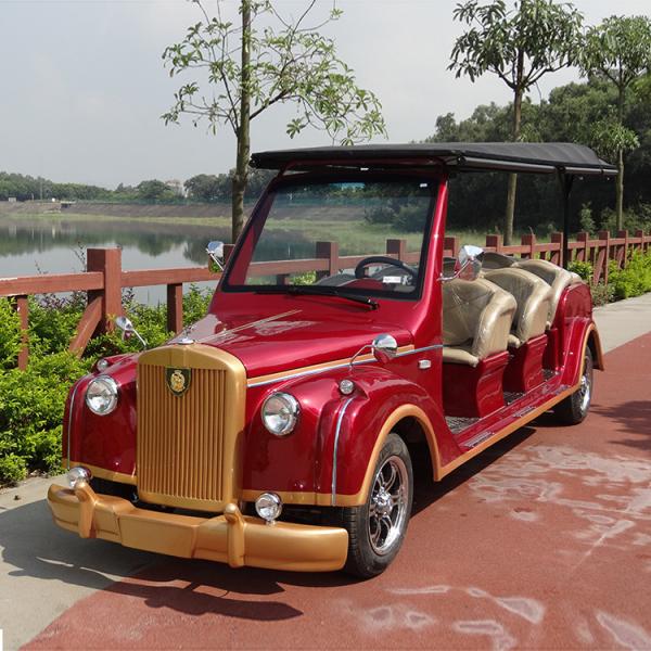 White Color 48V AC Motor Electric Vintage Cars With Intelligent Onboard Charger