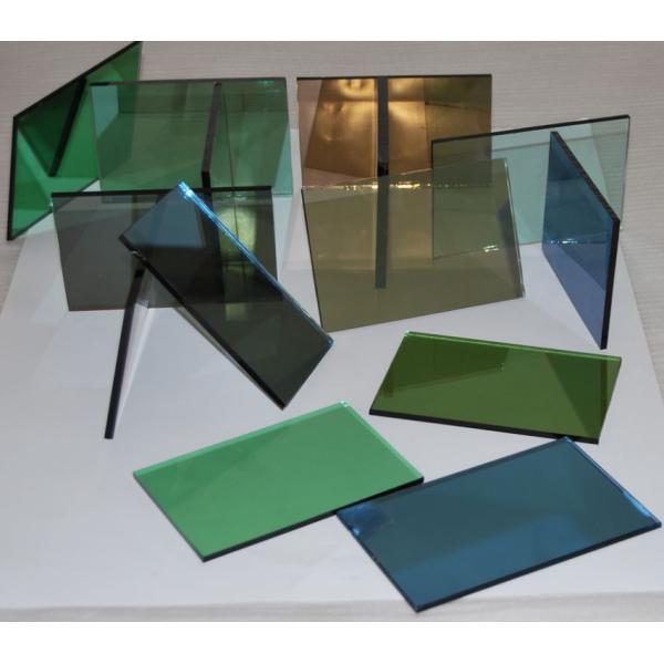 9h Reflective Toughened Glass Blue Reflective Float Glass For Construction
