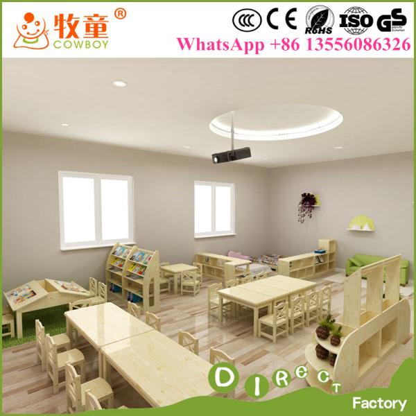 Solid wood kindergarten school furniture supplier in guangzhou china