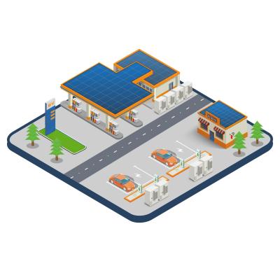 Électricité Systèmes de stockage de batterie industrielle comme puissance de secours pour réduire le générateur diesel
