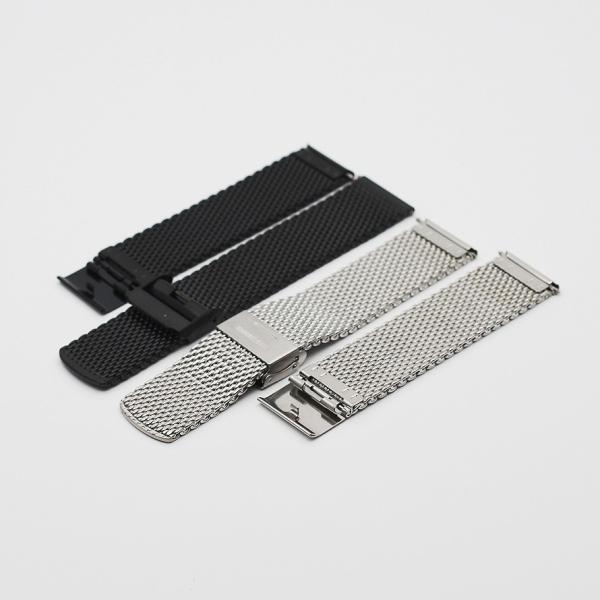 Stainless Steel Mesh Watch Band Replacement Black Bracelet 14/18/20mm