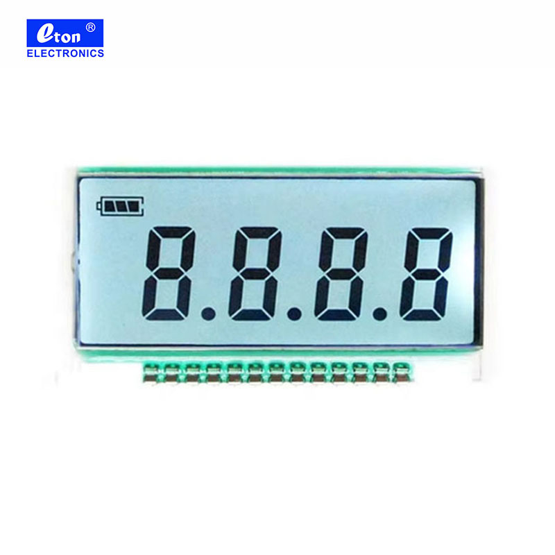 High Quality Lcd 7 Segment Lcd Glass 5 Digit 7 Segment Display 14 Pins TN Positive Custom Small Size Lcd Panel