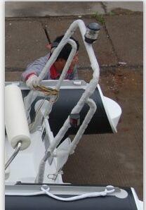 Custom Fiberglass Console For Boat , UV Resistant Sunbrella Boat Covers