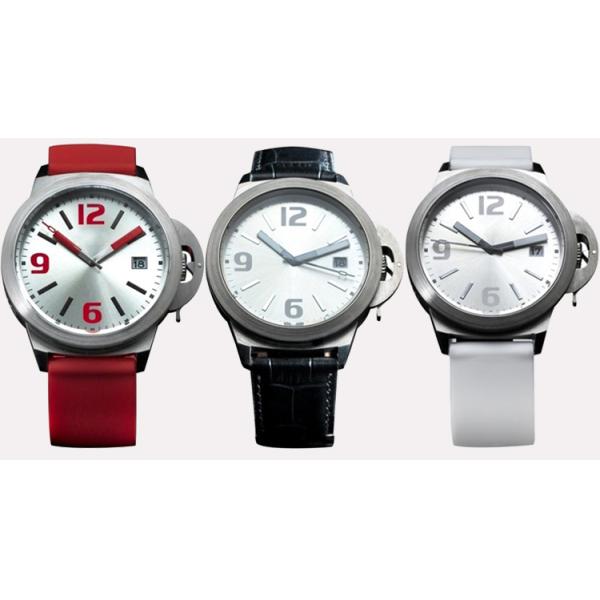 Дозор 45mm кварца силикона функции 5ATM даты кварц 5 Адвокатур водостойкий