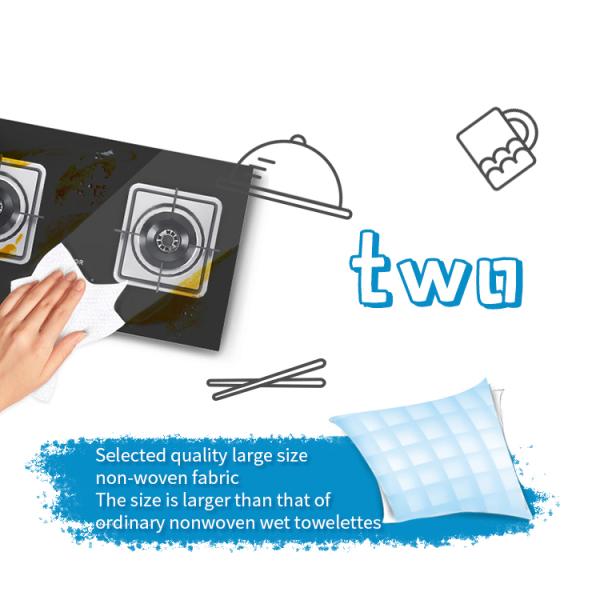 Очищать домочадца влажный обтирает ткань кухни быстрый и легкий очистите