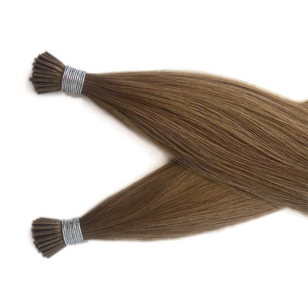 Super Double Drawn European Cuticle Intact Keratin I Tip 100% Remy Natural Hair IT-20189