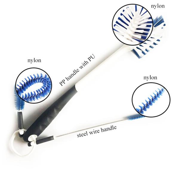 Daily Household PP Bottle Washing Brush Set 35cm Eco Friendly