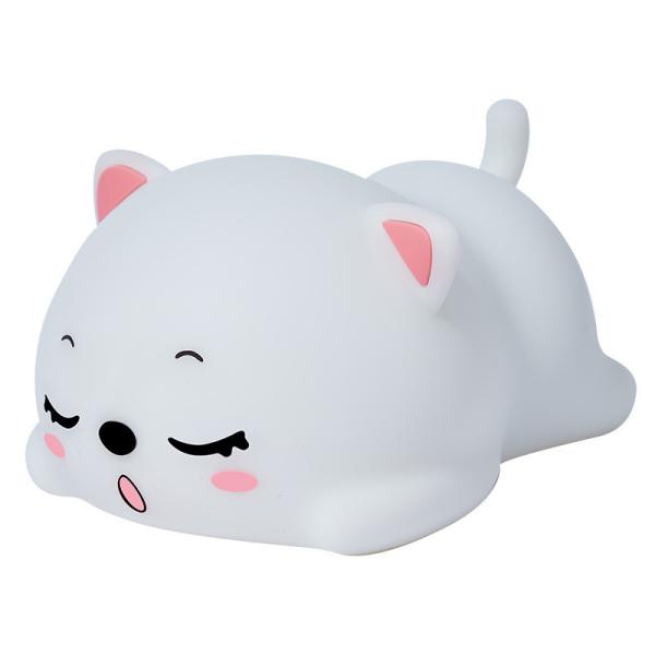 Luz Noturna Para Crianças Cute Silicone Cachorrinho Luz Noturna Com 2 Níveis De Brilho 7 Cores Kawaii Toque Lâmpada Para Quarto