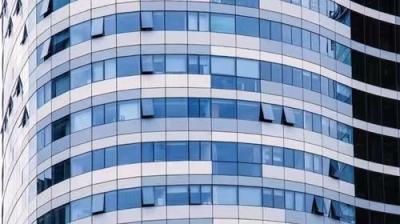 Commercial Glass Curtain Wall Systems Waterproof Soundproof Exterior Glass Wall