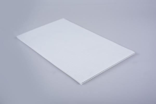 White Corrugated Plastic Sheet 4mm PP Board Sheet Customized