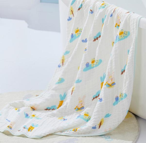 Gauze Fabric For Infants Clothing natural imprimindo animal bonito 200GSM