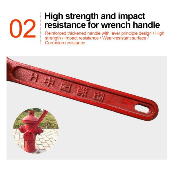 The Manufacturer Produces Thickened and Strengthened Cast Iron Fire Wrenches.