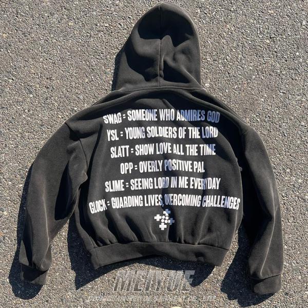 Hommes T-shirts à capuche de taille supérieure de 380 à 500 grammes