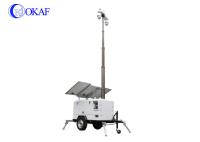 Caméras télescopiques mobiles de Polonais HD 1080P PTZ du mât 400Ah de la position 9m de GPS de sentinelle